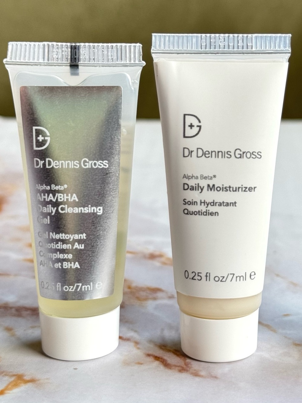 Dr. Dennis Gross Alpha Beta Daily Moisturizer & AHA/BHA Cleansing Gel Bundle NEW
